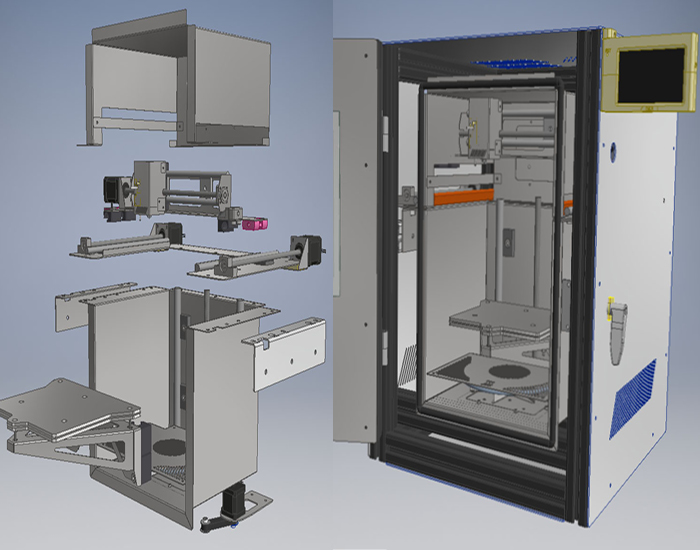 CAD data for the 3D high temperature printer available for download