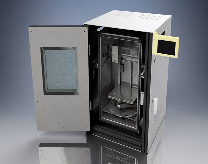 Cost-effective 3D high temperature printer assembled with igus components