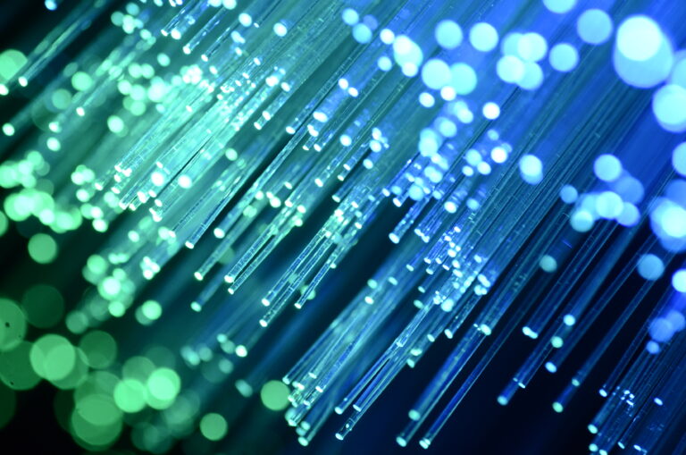Glass fibers used in fiber optic cables