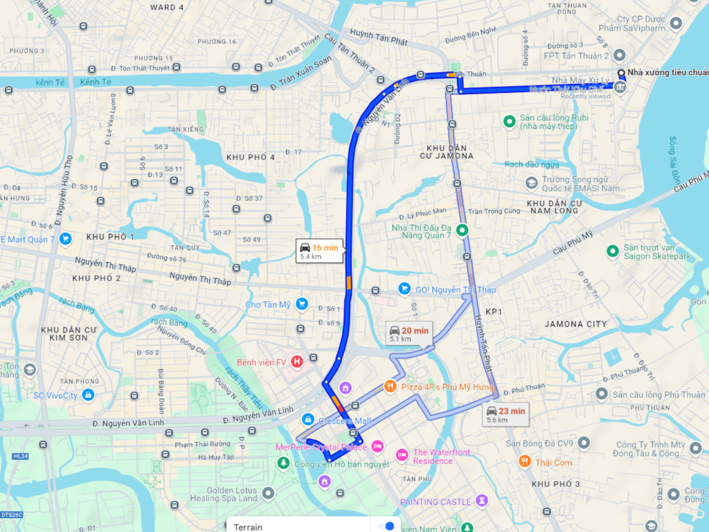 Map tour stage 1 Vietnam
